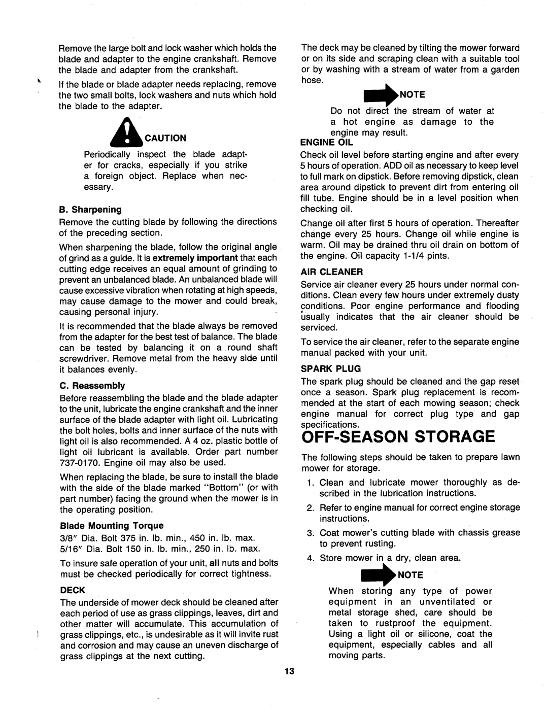 MTD 116-112-000, 116-102-000 manual 