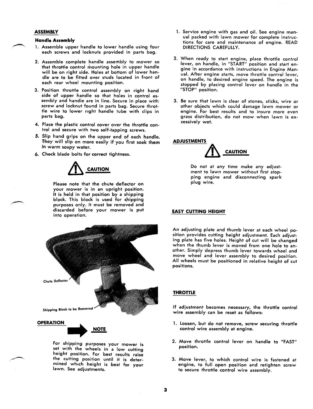 MTD 116-120A, 116-110A manual 