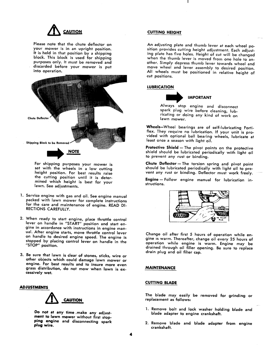 MTD 116-162A, 116-142A, 116-152A manual 