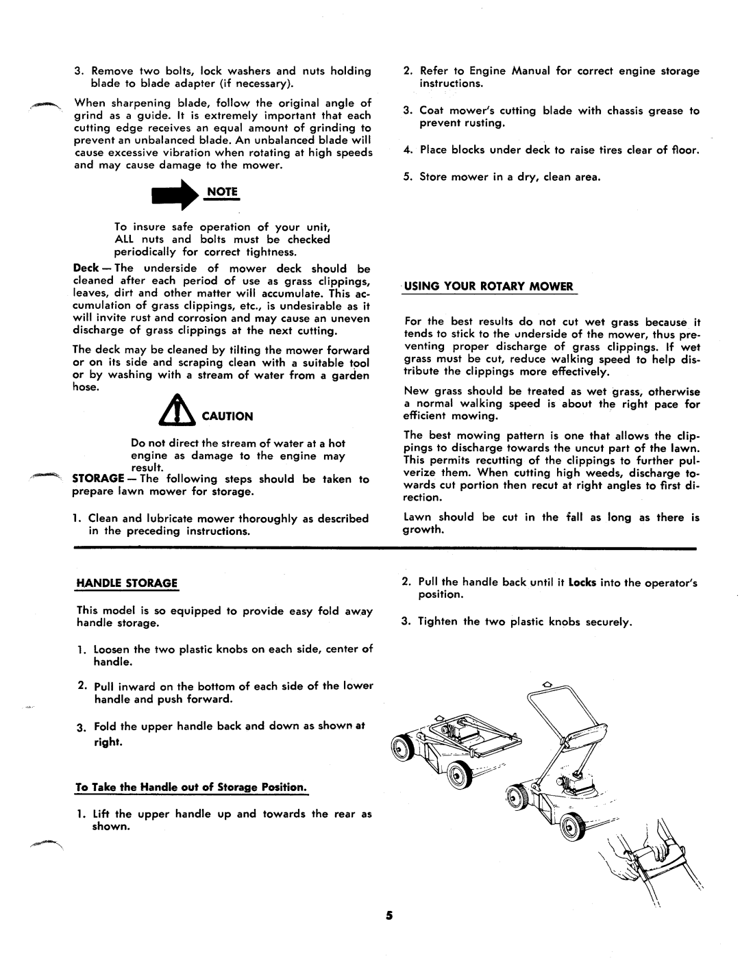 MTD 116-152A, 116-142A, 116-162A manual 