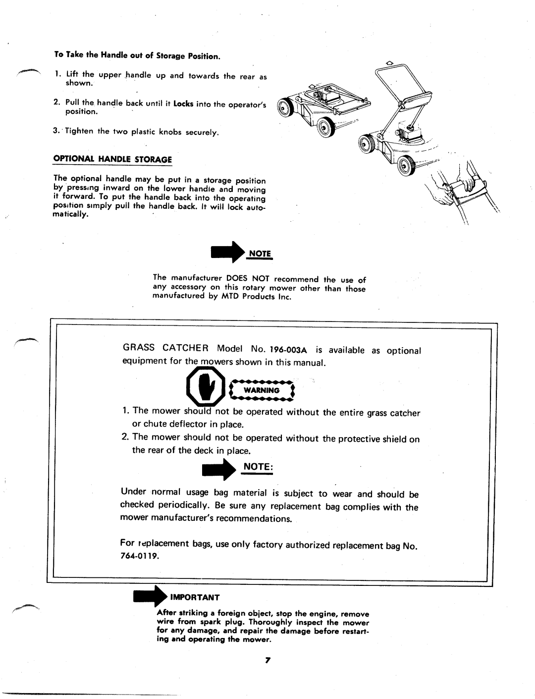 MTD 116-250A, 116-240A manual 