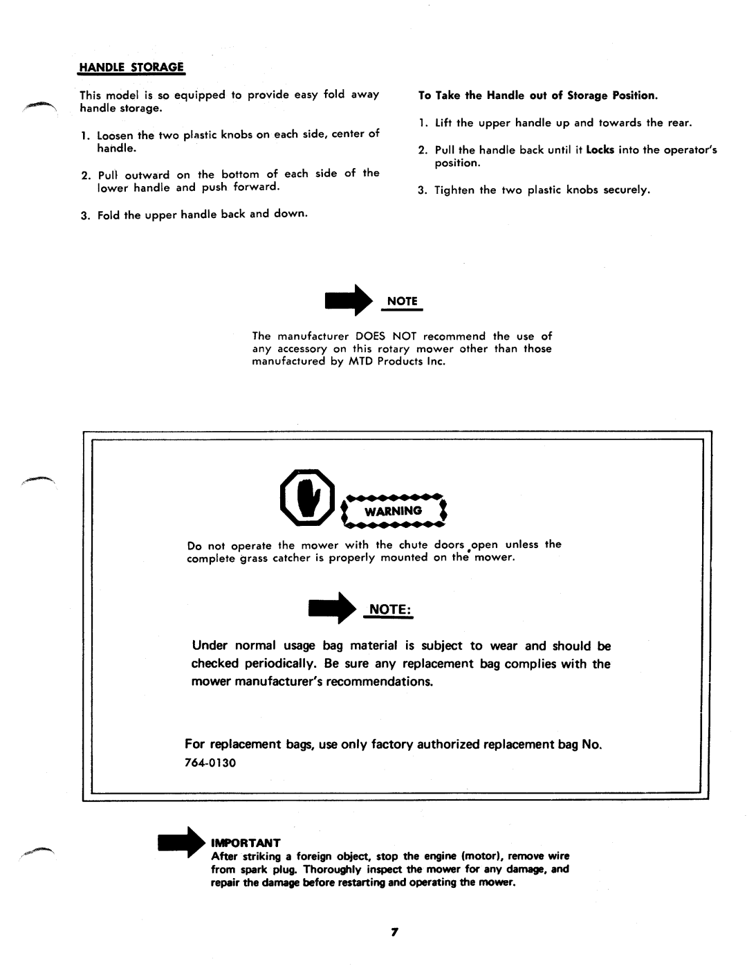 MTD 116-340A manual 