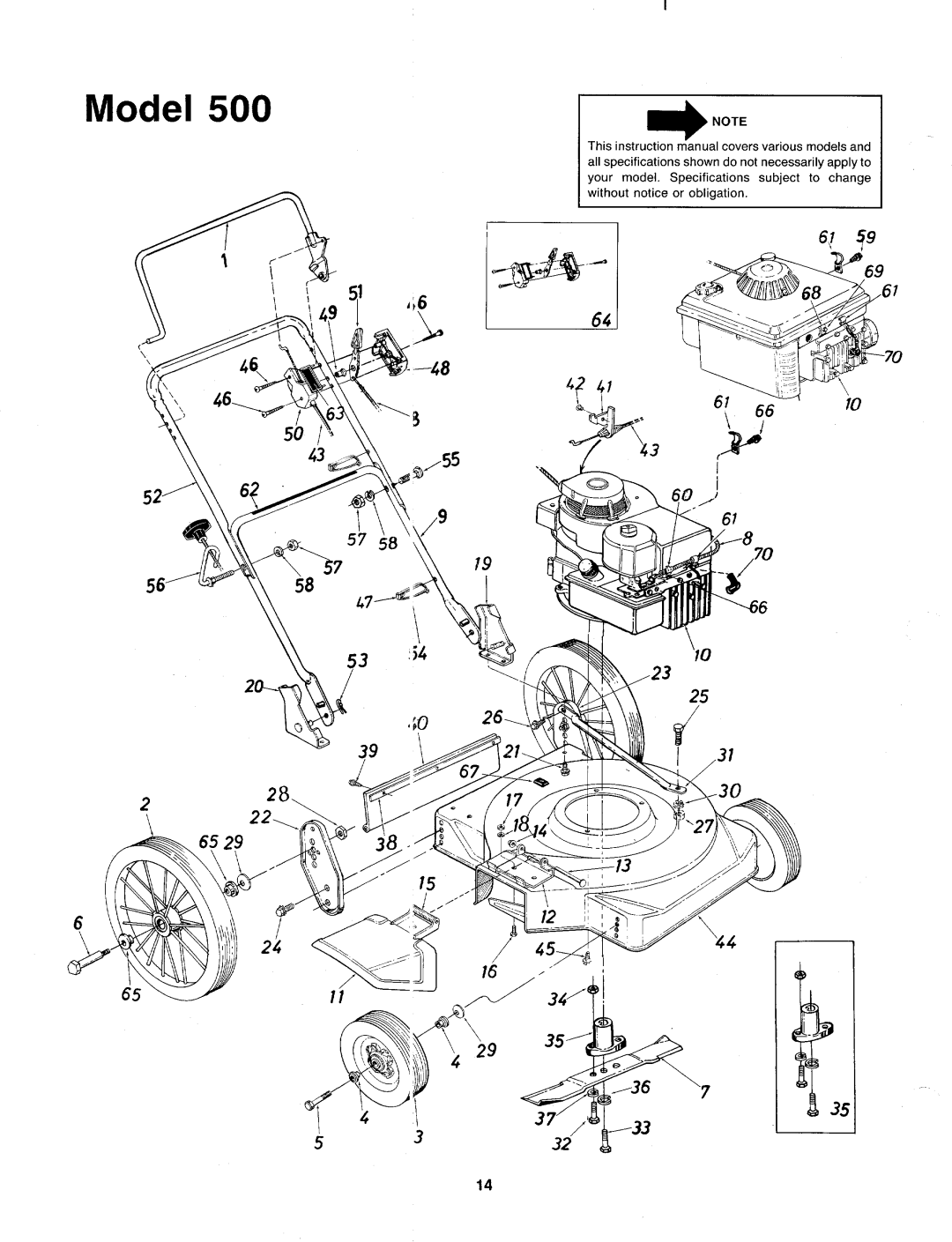 MTD 116-500-000 manual 