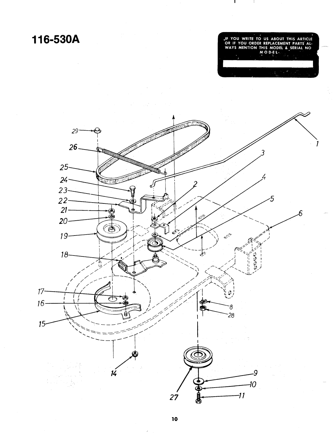 MTD 116-530A manual 