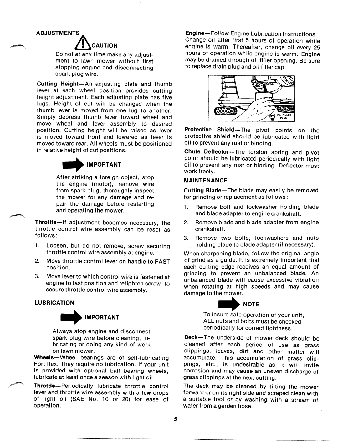 MTD 116-902A, 116-900A, 116-890A, 116-892A manual 