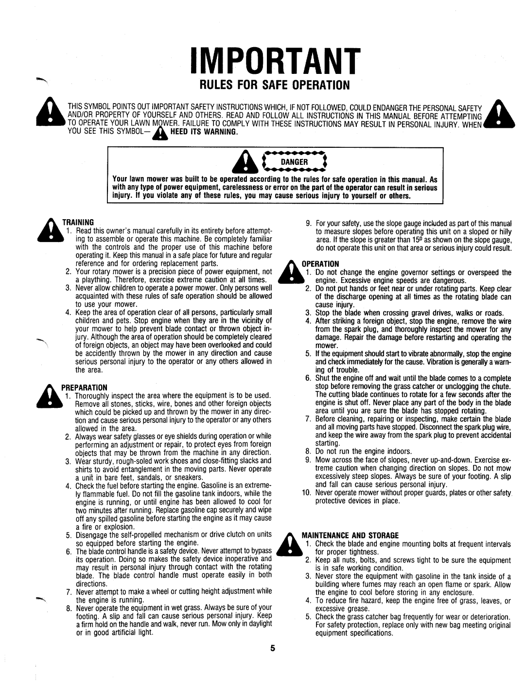 MTD 117-020-000 manual 