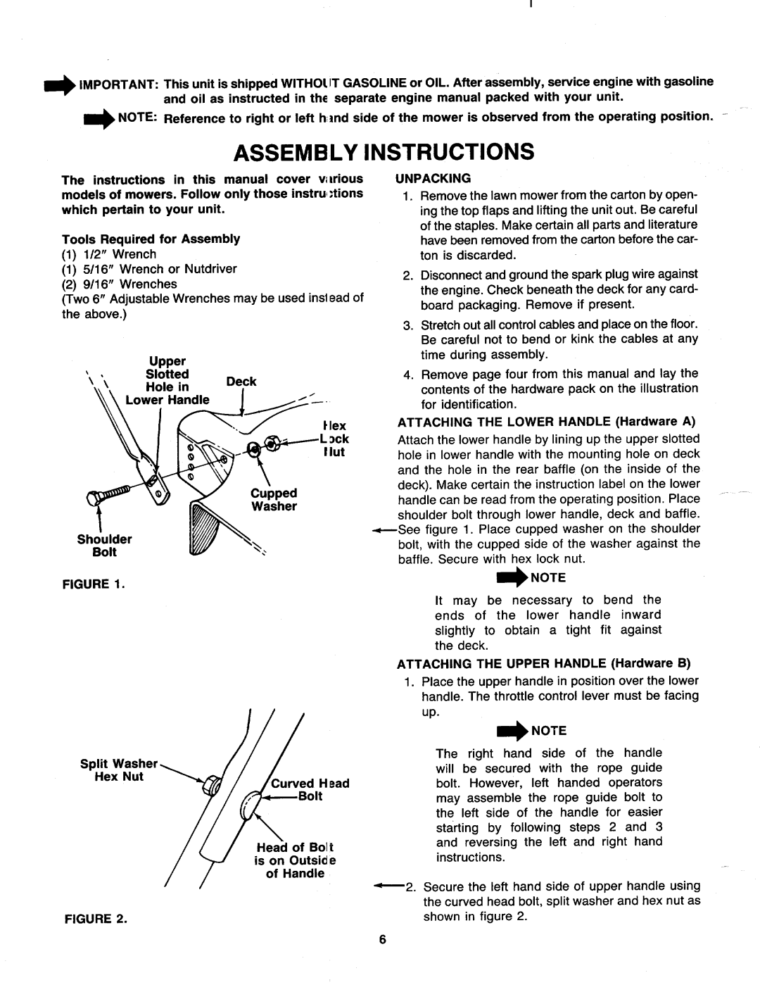 MTD 117-020-000 manual 