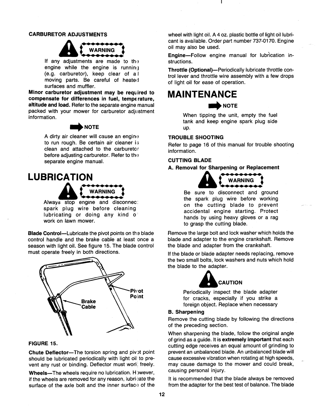 MTD 117-050-000, 117-051-000 manual 