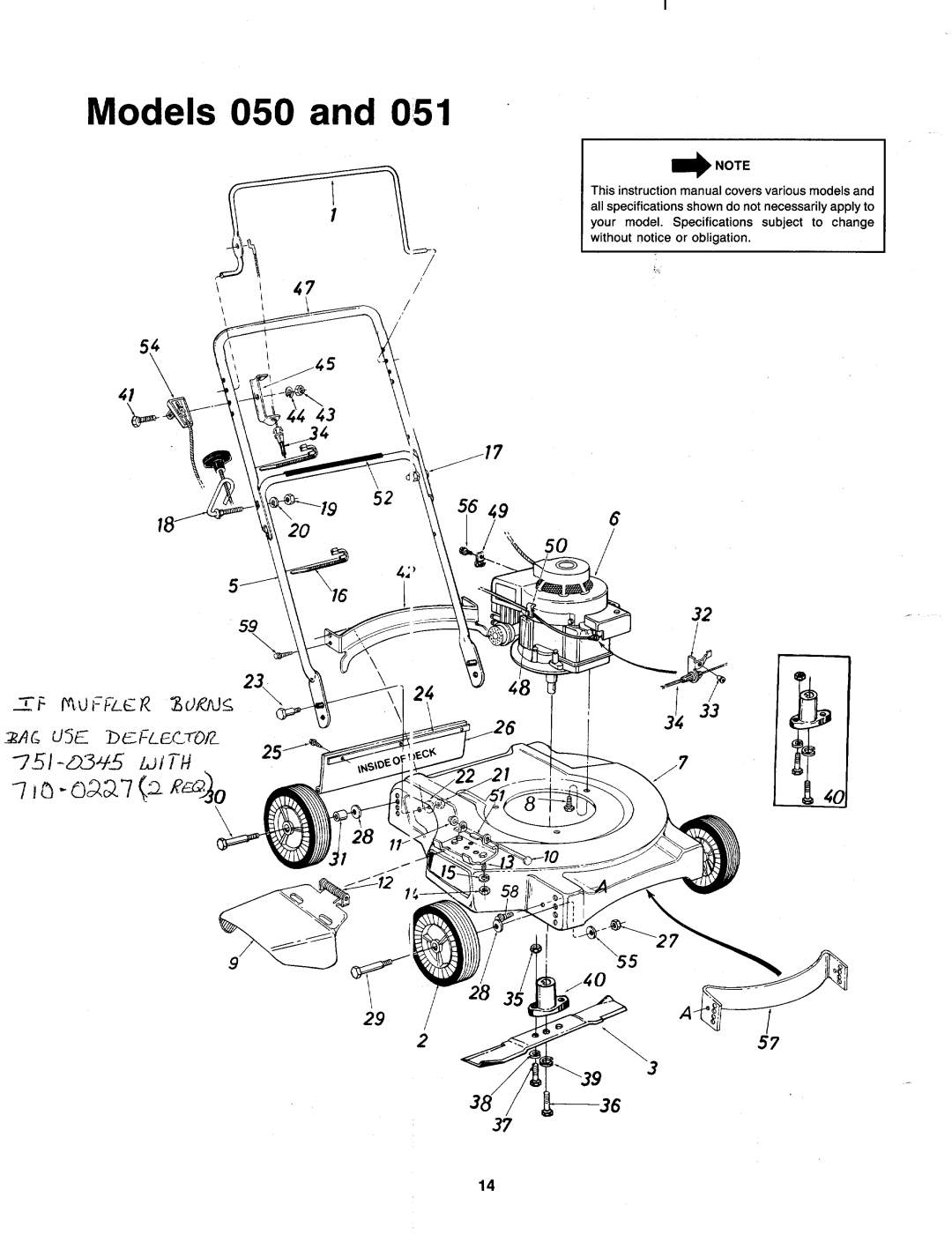 MTD 117-050-000, 117-051-000 manual 