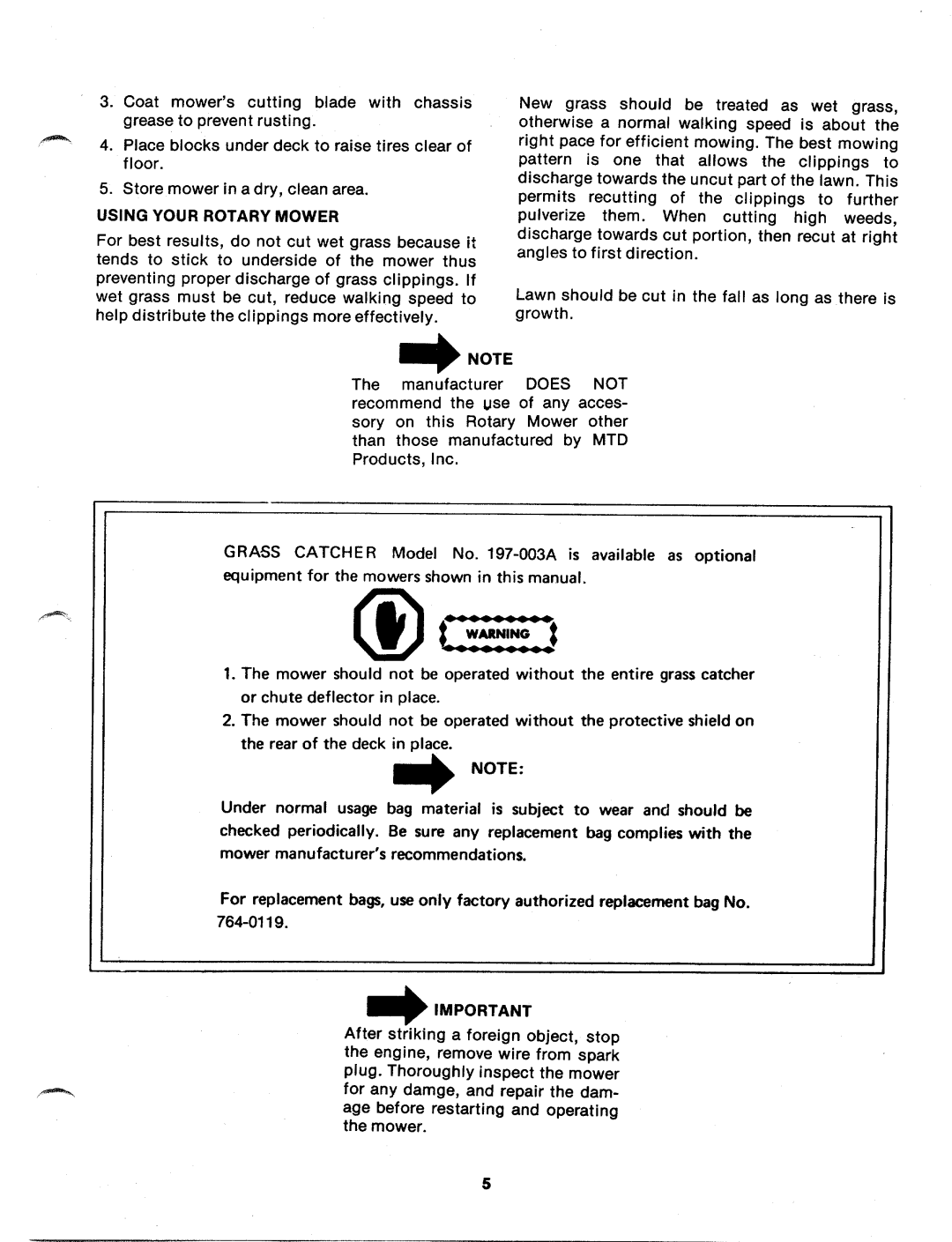 MTD 117-050-300, 117-050A manual 