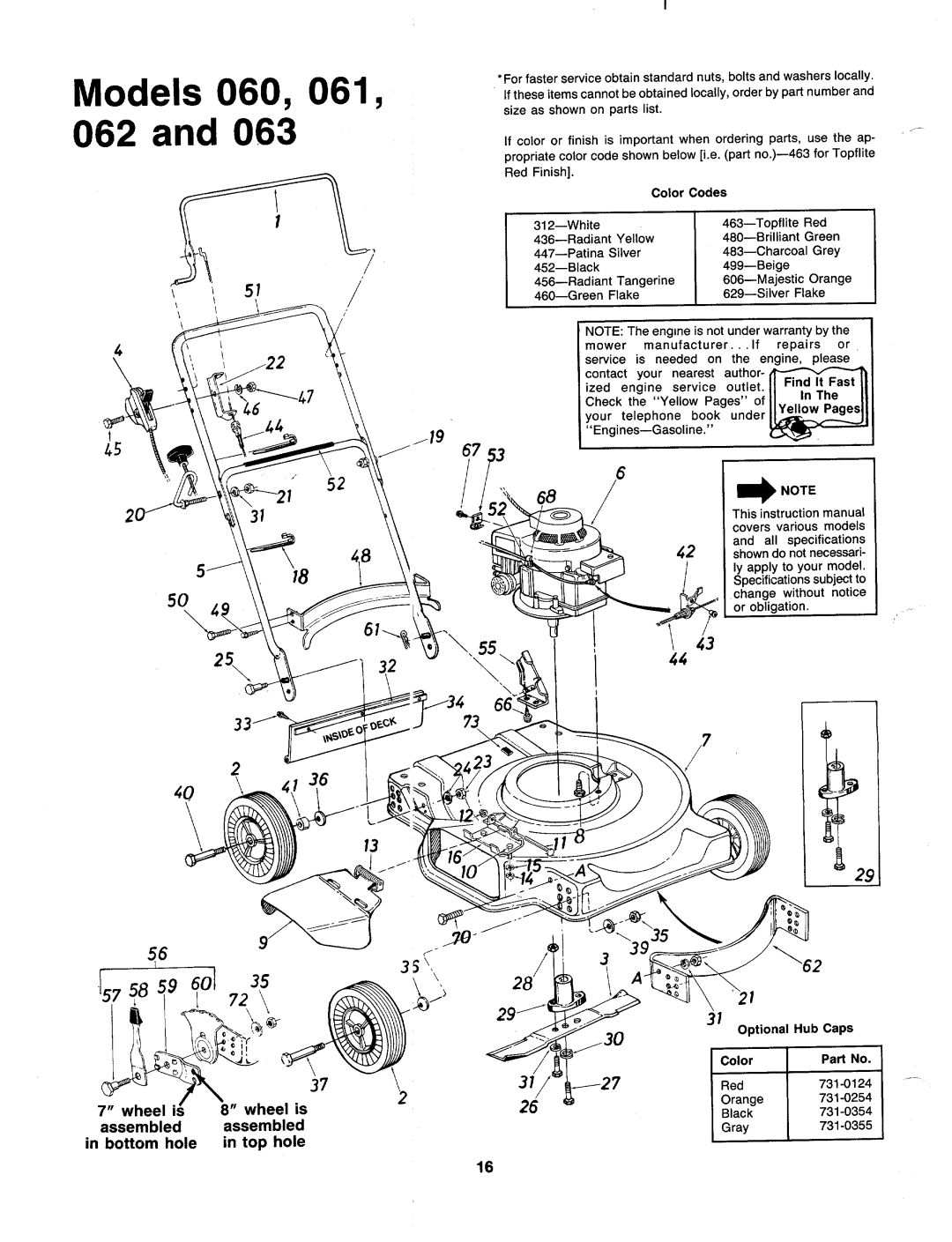 MTD 117-063-000, 117-062-000, 117-060-000, 117-061-000 manual 