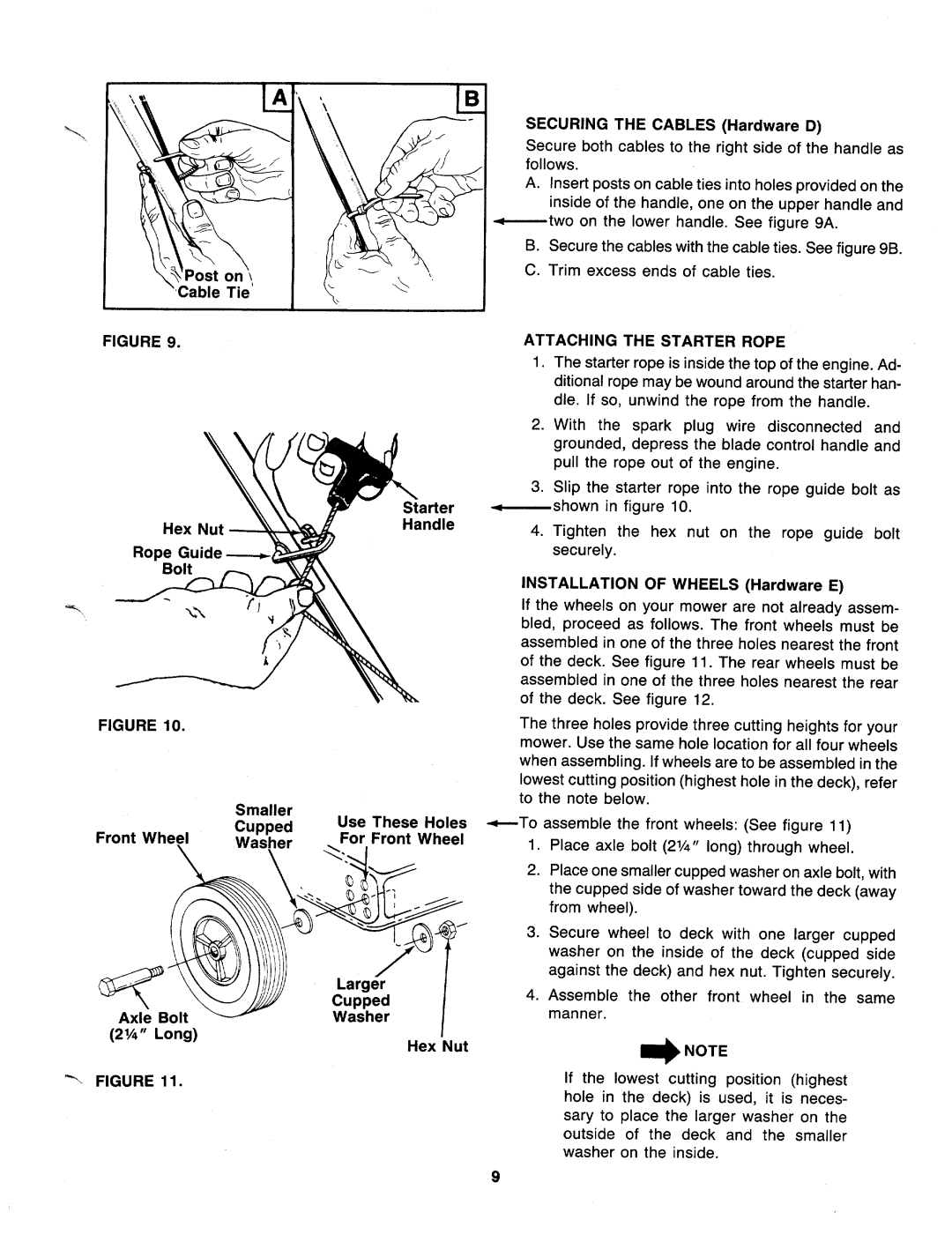 MTD 117-062-000, 117-063-000, 117-060-000, 117-061-000 manual 