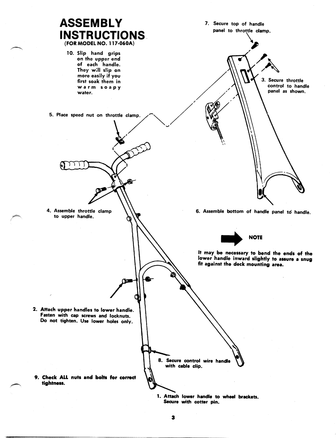 MTD 117-060-300, 117-070-300, 117-070A, 117-060A manual 