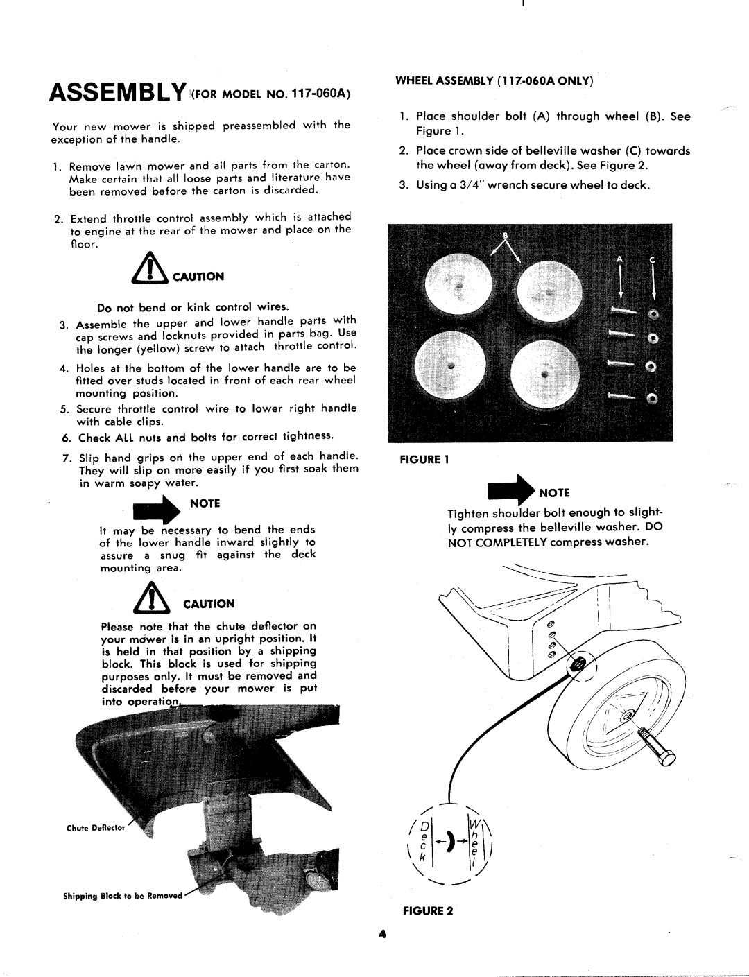 MTD 117-070-300, 117-070A, 117-060A, 117-060-300 manual 