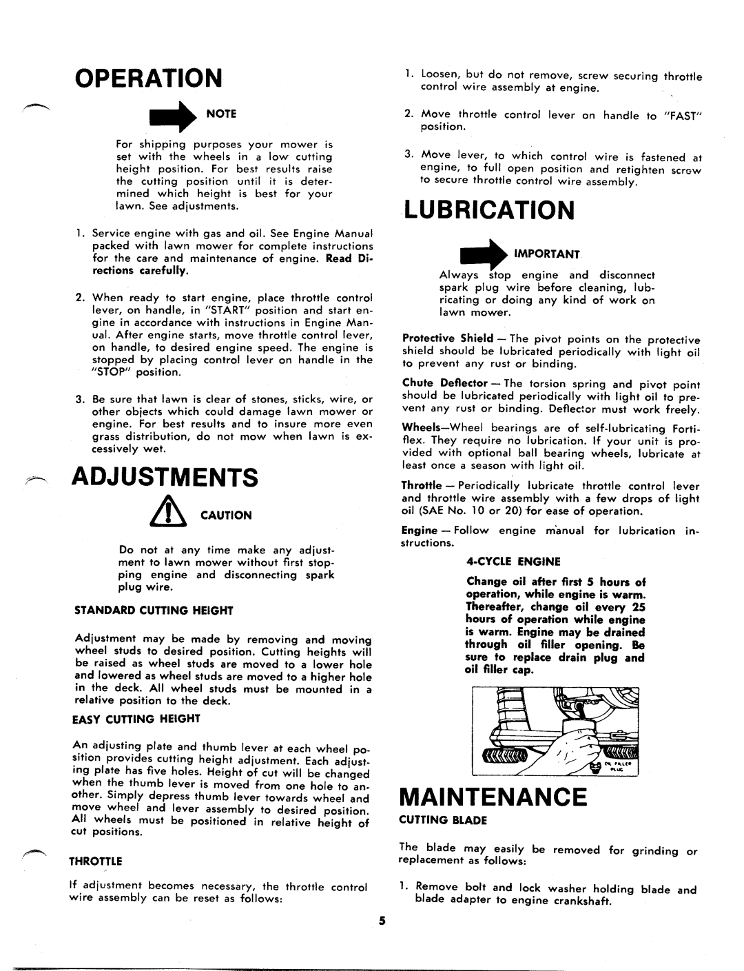 MTD 117-070A, 117-070-300, 117-060A, 117-060-300 manual 