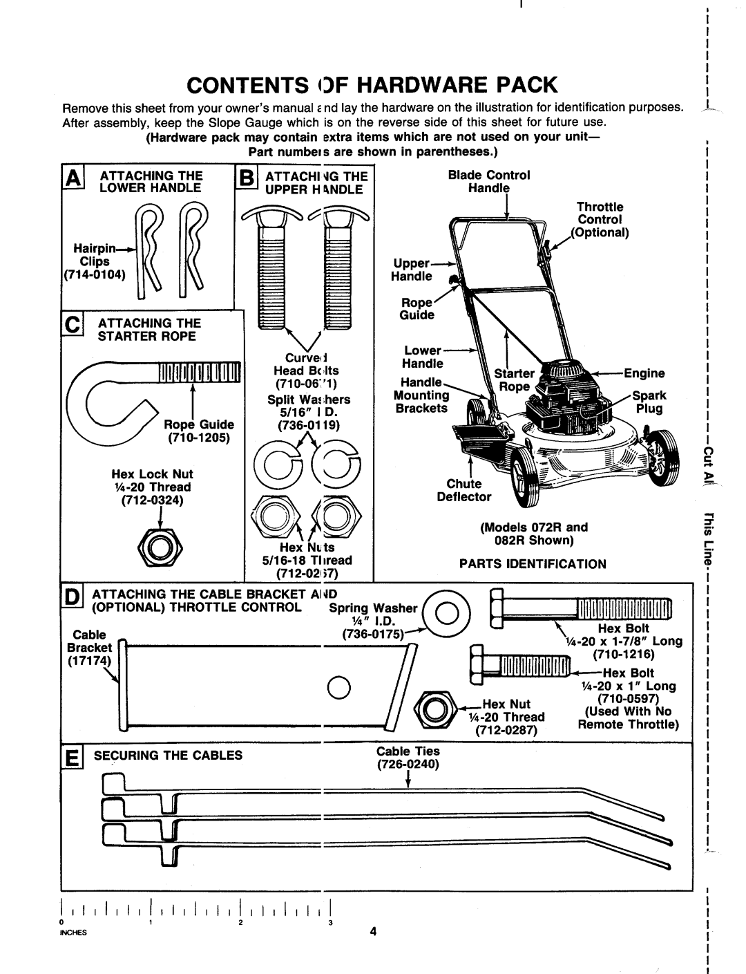 MTD 117-070R000 thru 111078R000, 117-070R000 thru 111-078R000, 111-080R000 THRU 111-089R000 manual 