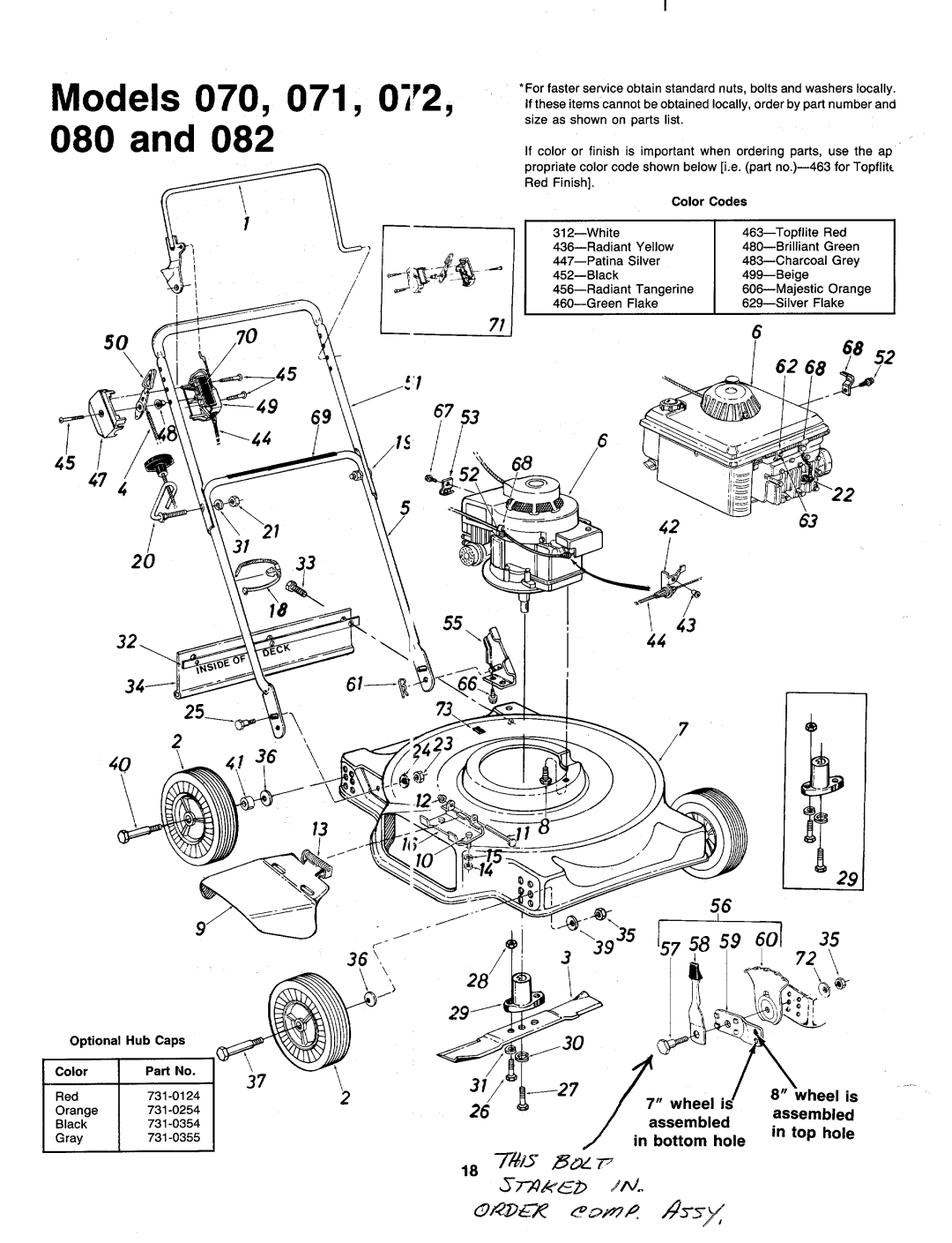 MTD 117-071-000, 117-072-000, 117-082-000, 117-080-000, 117-070-000 manual 