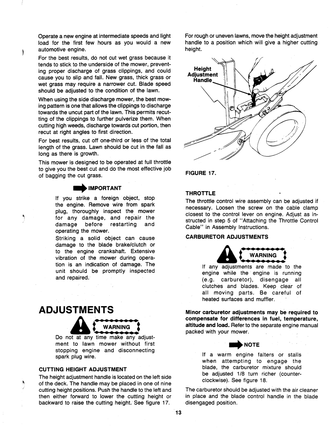 MTD 117-104-000 manual 