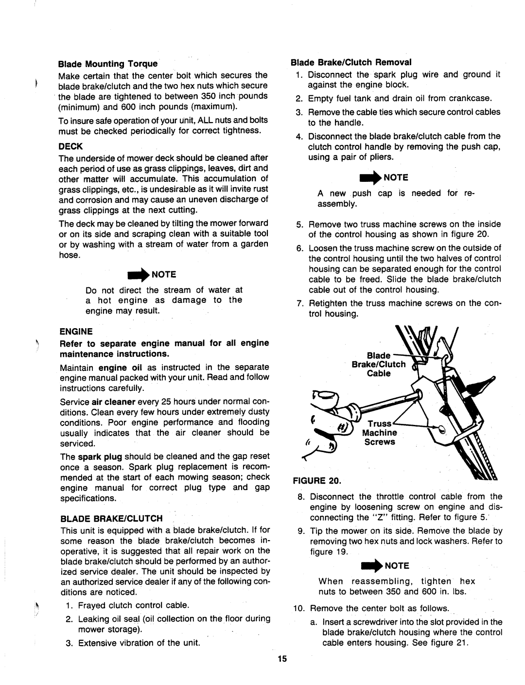 MTD 117-104-000 manual 