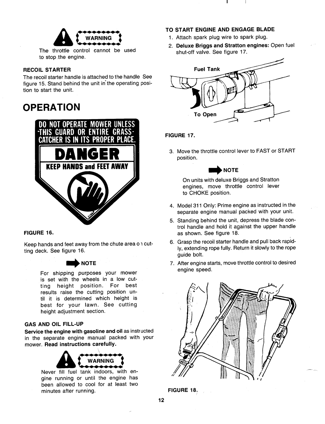 MTD 117-311-000, 117-312-000 manual 