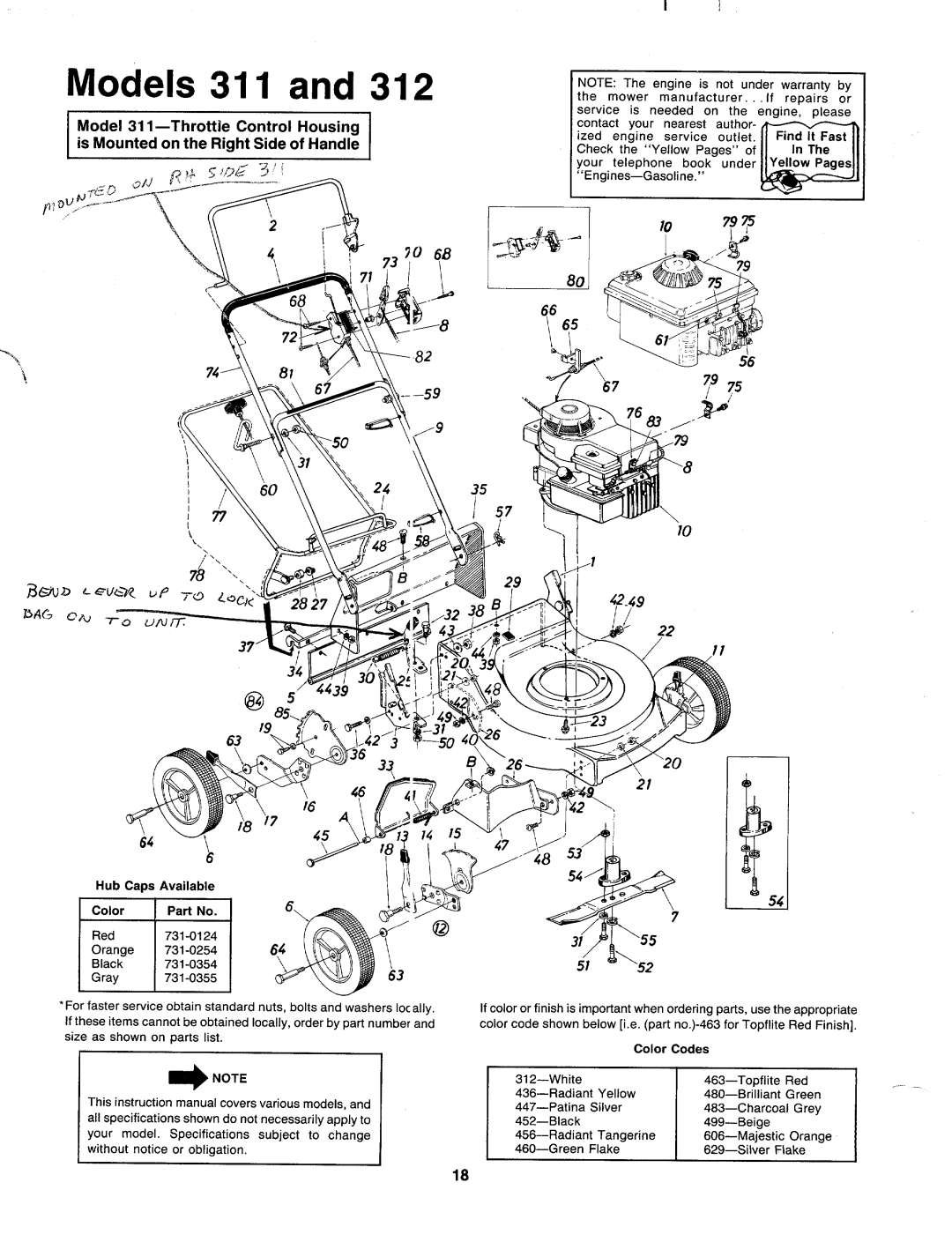 MTD 117-311-000, 117-312-000 manual 