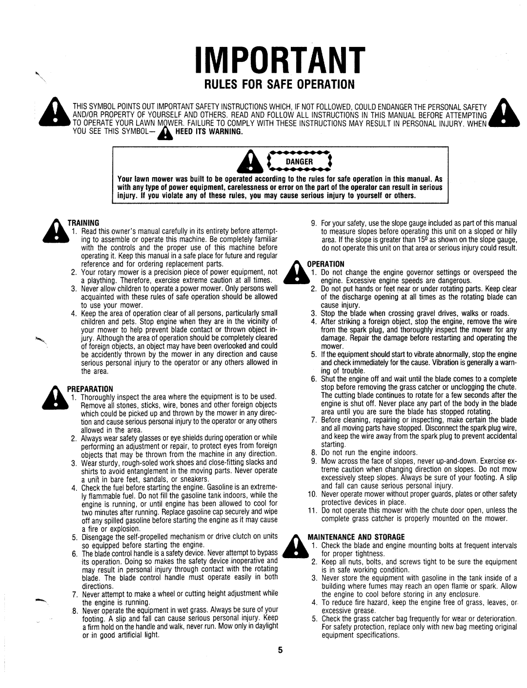 MTD 117-312-000, 117-311-000 manual 