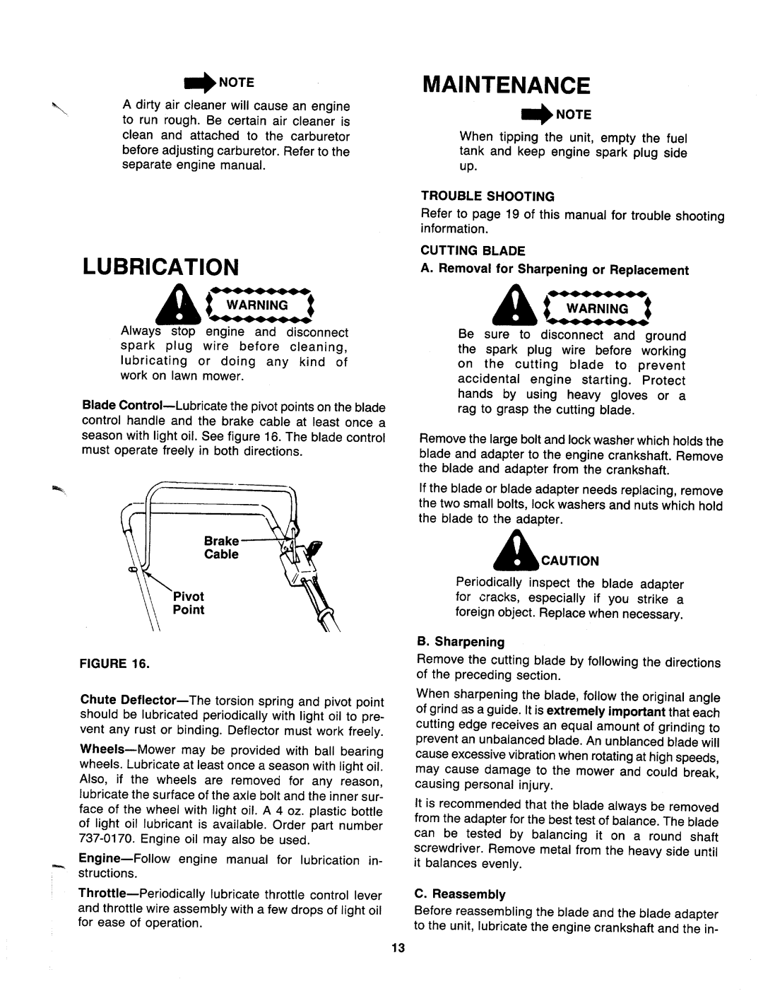 MTD 117-500-000, 117-502-000 manual 