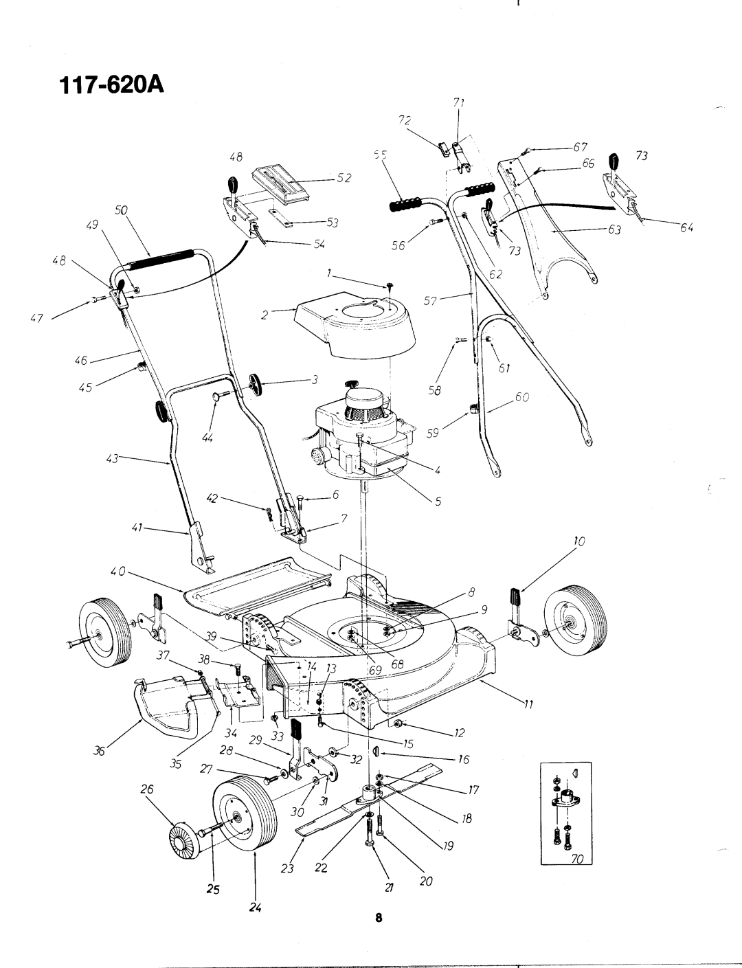 MTD 117-620A, 117-620-300 manual 