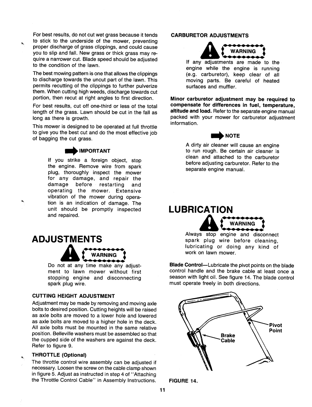 MTD 118-020R000 manual 