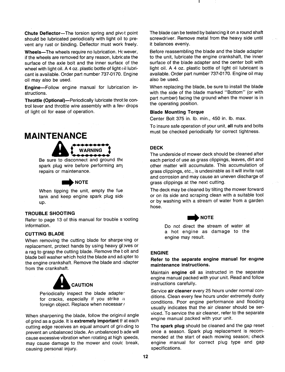 MTD 118-020R000 manual 