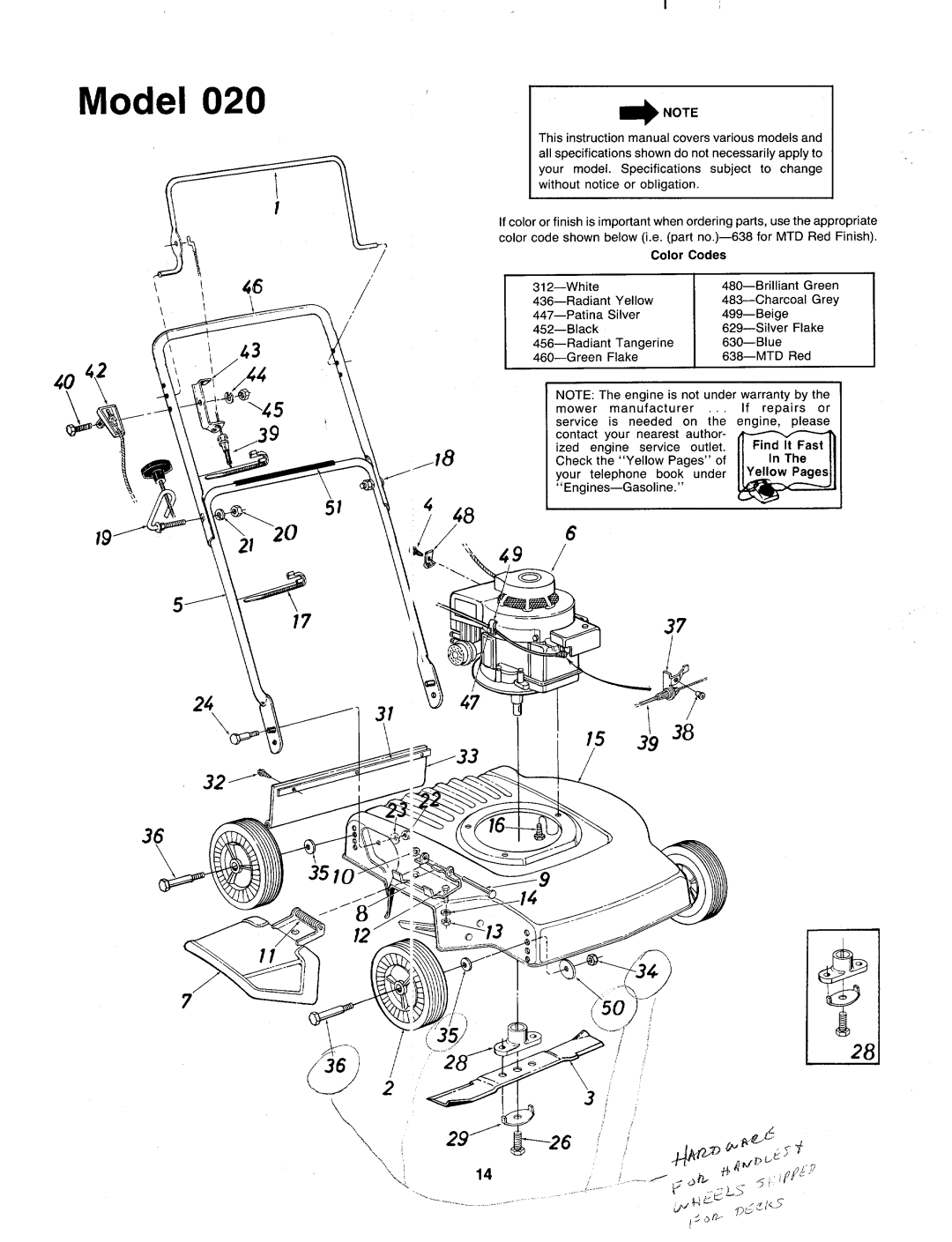 MTD 118-020R000 manual 