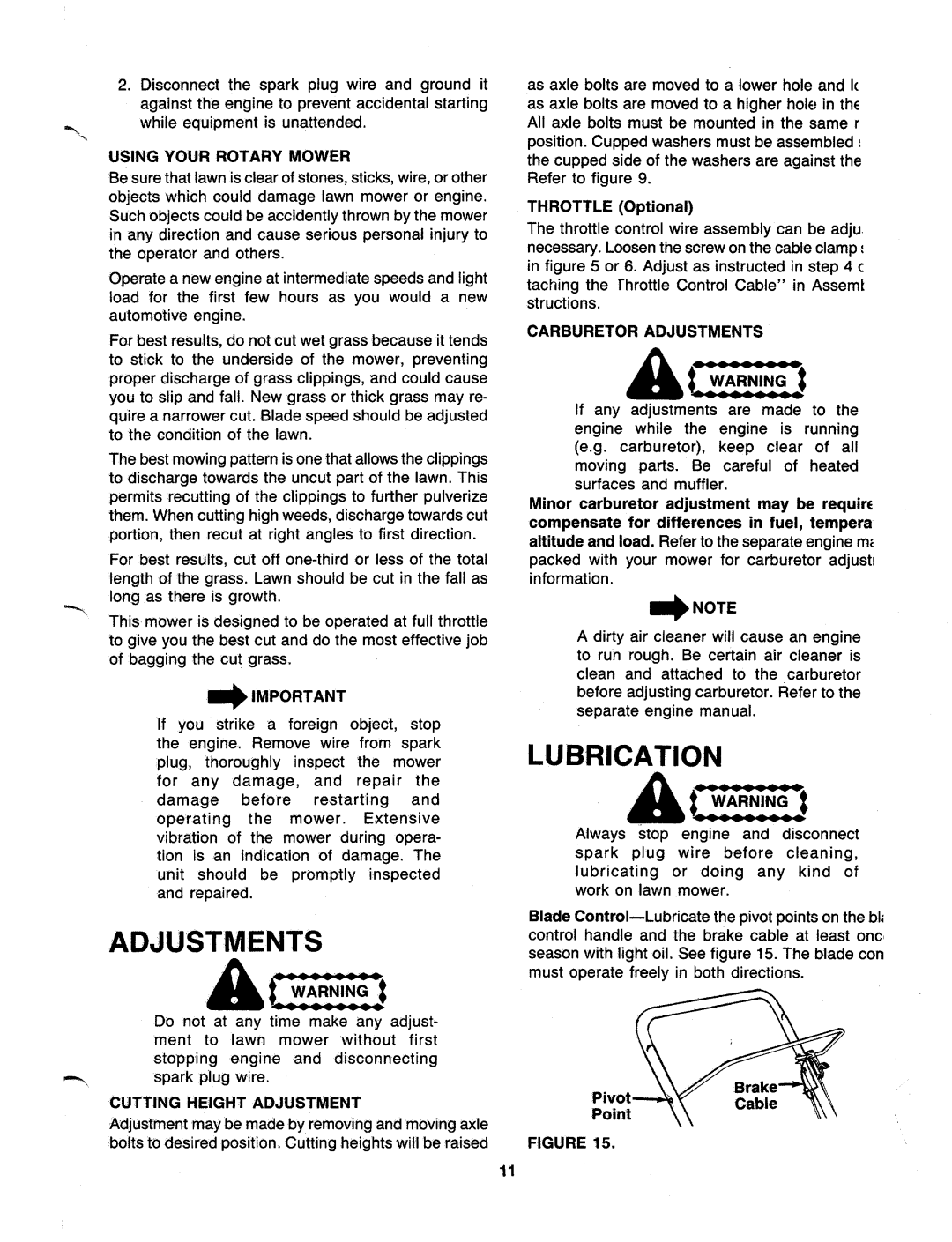 MTD 118-051R000, 118-050R000, 118-061R000, 118-062R000, 118-052R000, 118-053R000, 118-060R000, 118-063R000 manual 