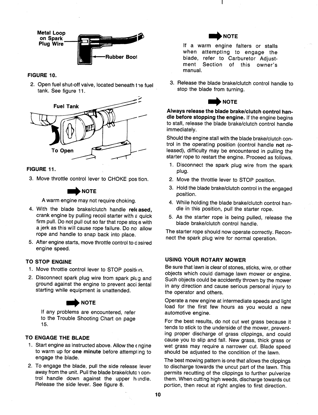 MTD 118-079B000, 118-089B000 manual 