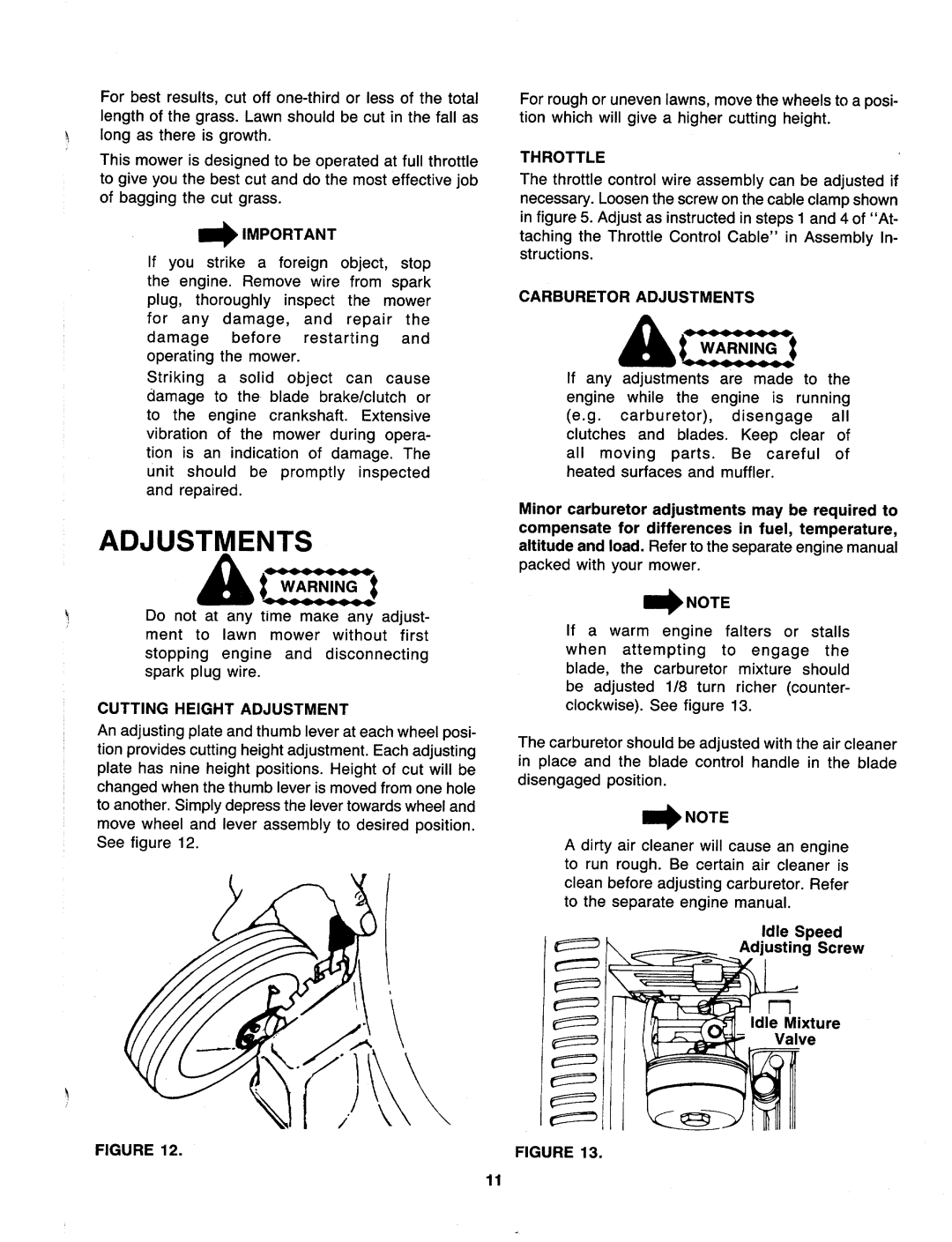 MTD 118-089B000, 118-079B000 manual 