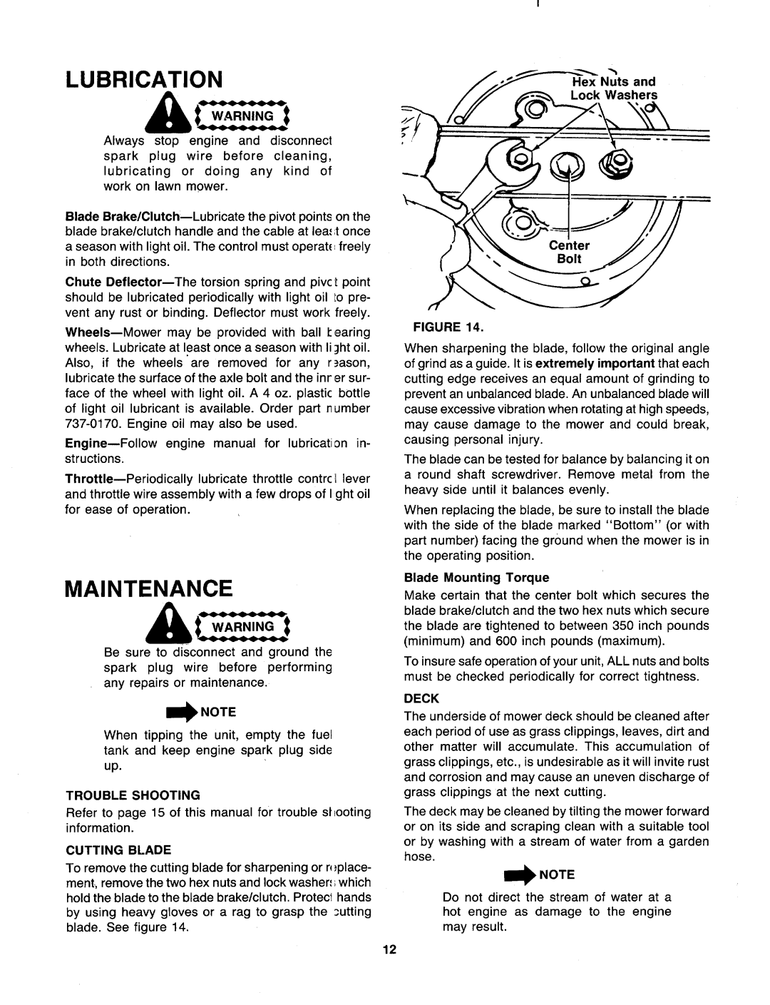 MTD 118-079B000, 118-089B000 manual 