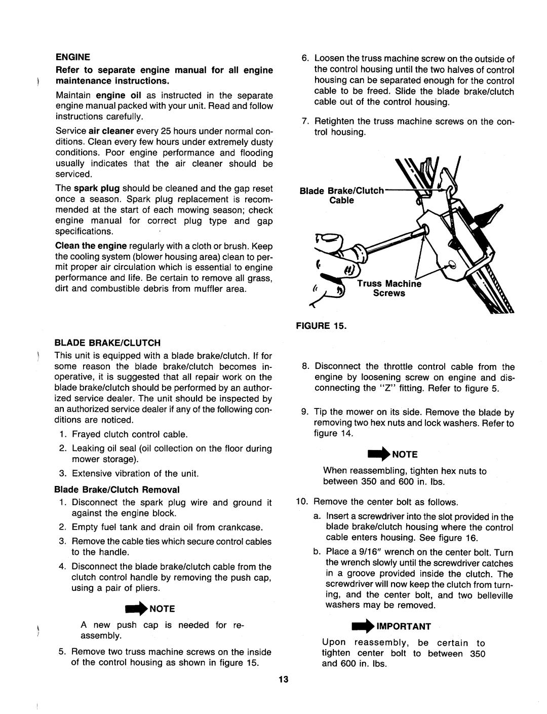 MTD 118-089B000, 118-079B000 manual 