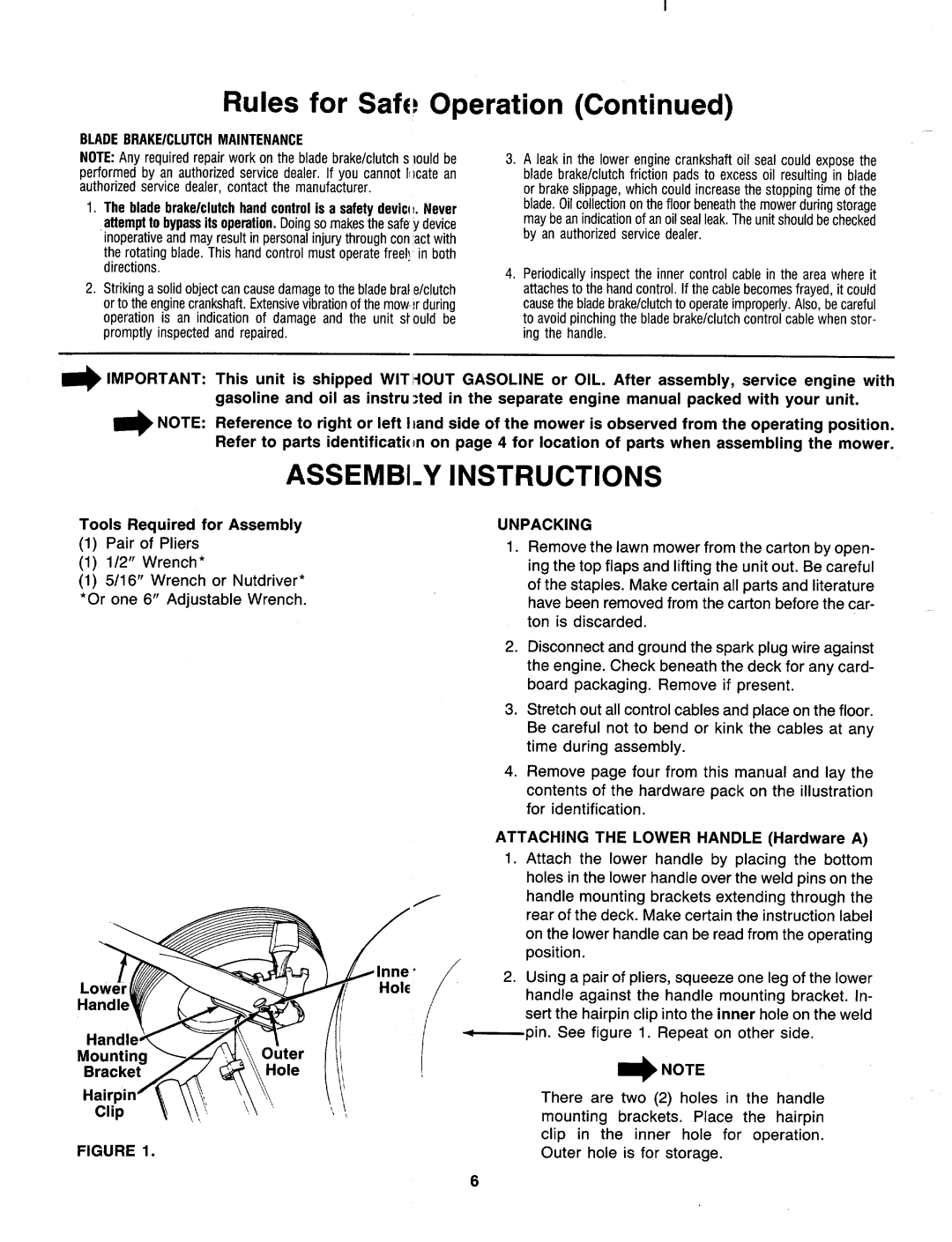 MTD 118-079B000, 118-089B000 manual 