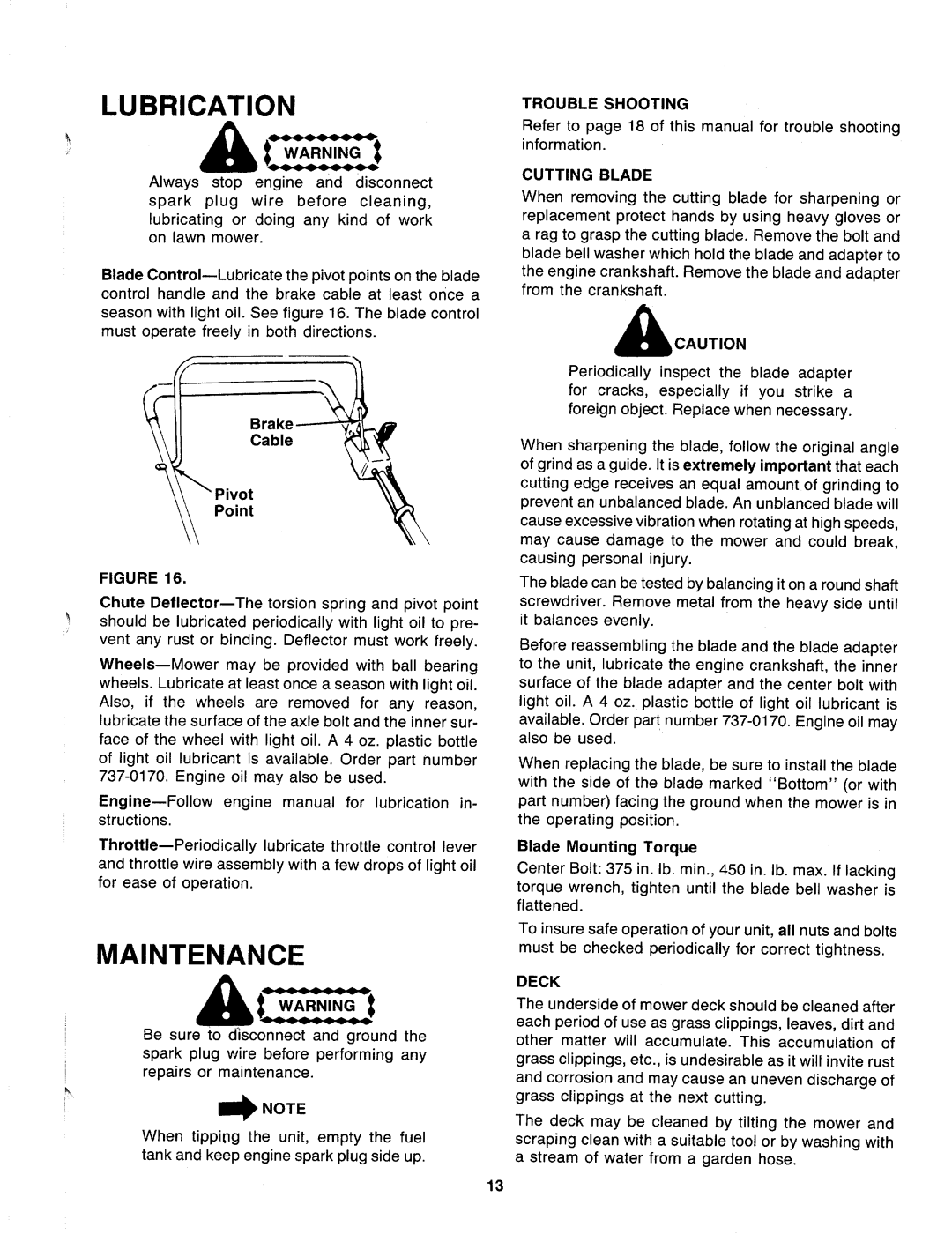 MTD 118-508R000, 118-506R000, 118-502R000 manual 