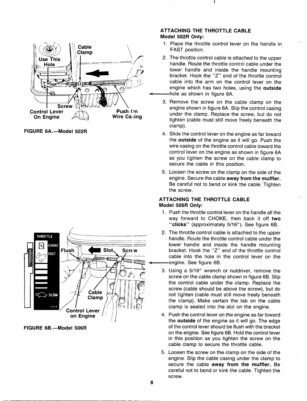 MTD 118-502R000, 118-506R000, 118-508R000 manual 