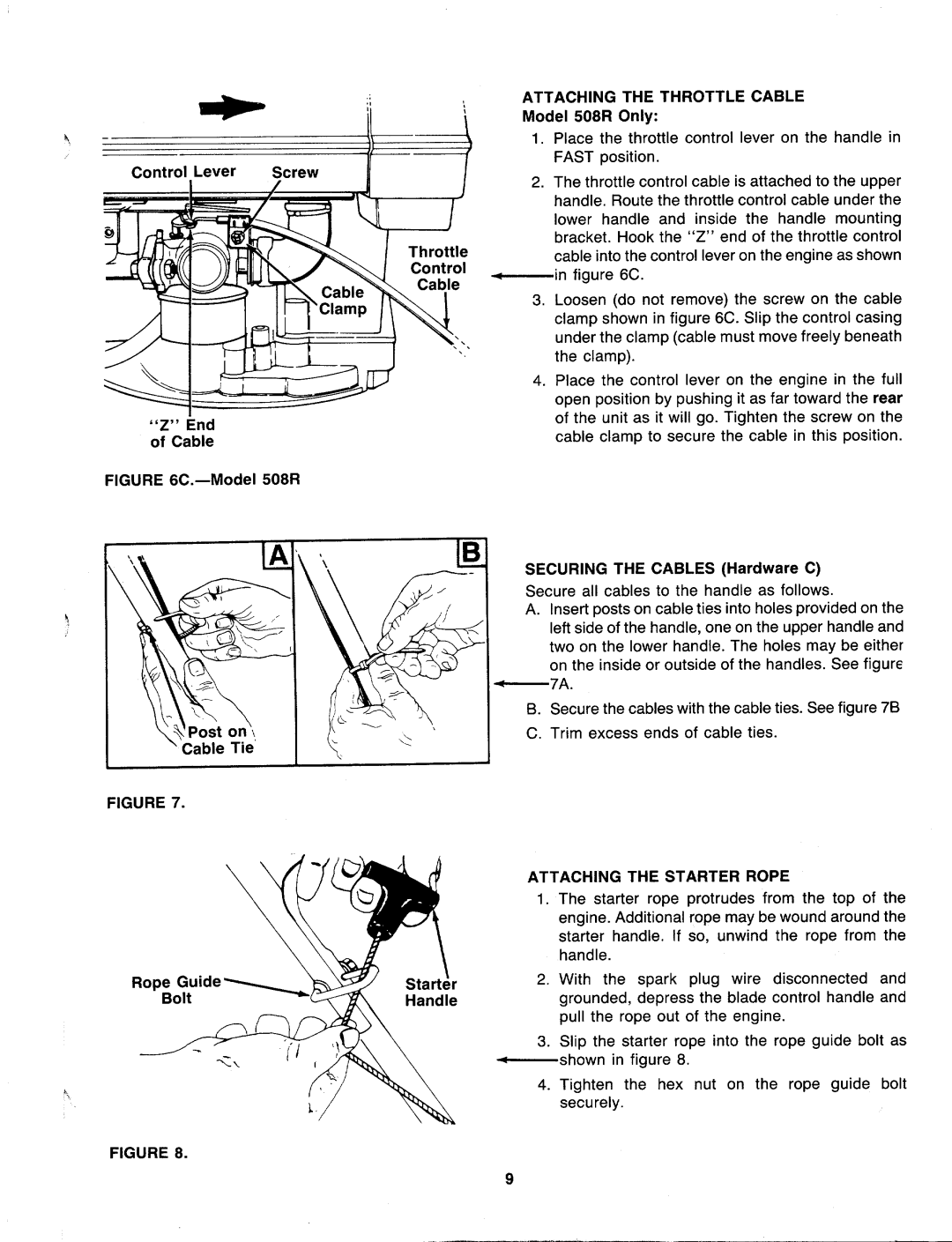 MTD 118-506R000, 118-508R000, 118-502R000 manual 