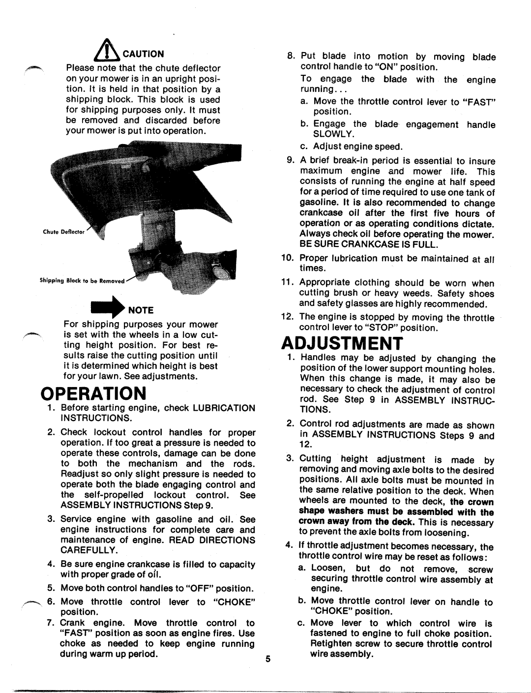 MTD 118-530A manual 