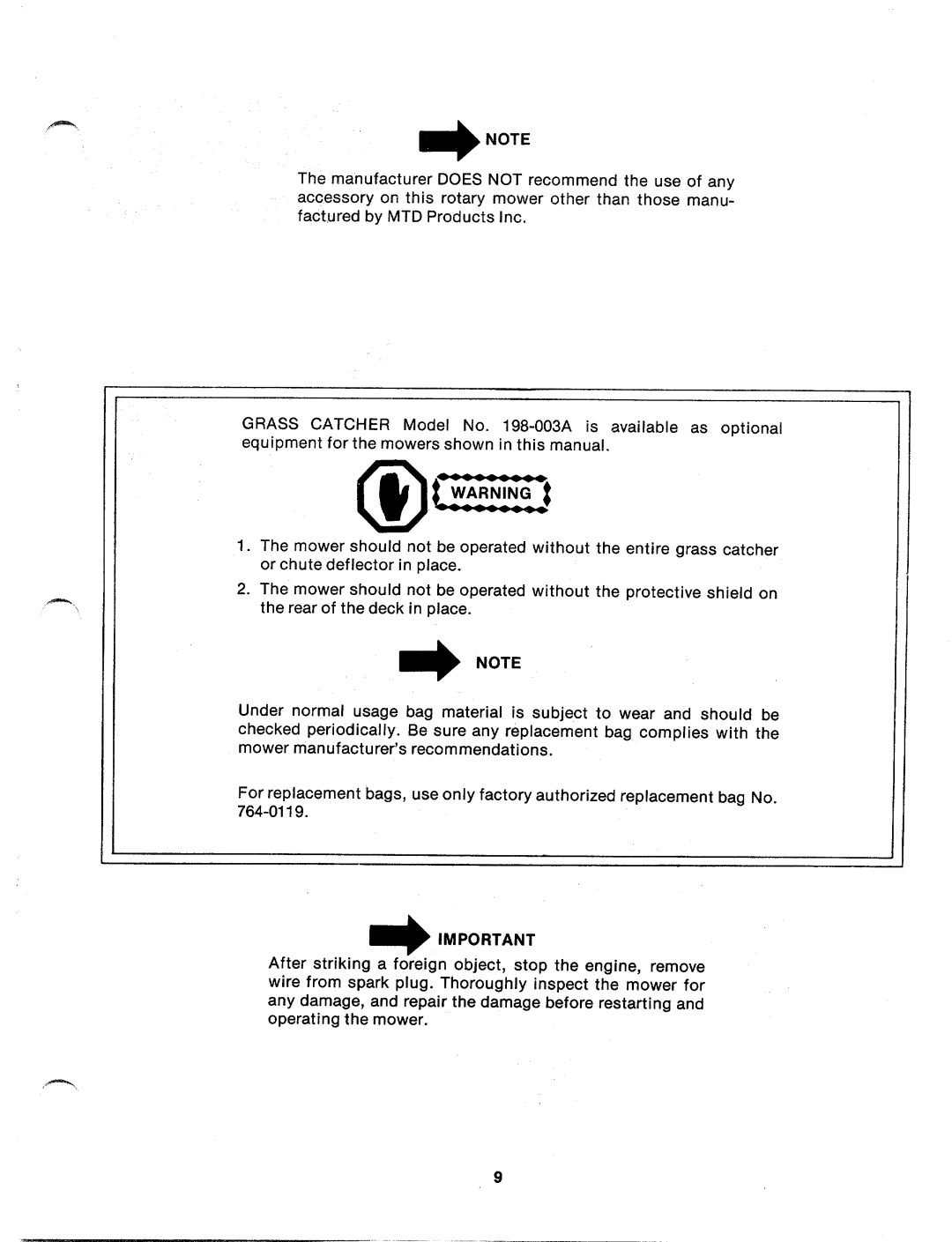 MTD 118-530A manual 