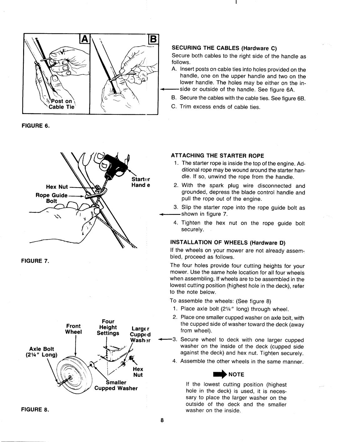 MTD 119-020R000 manual 