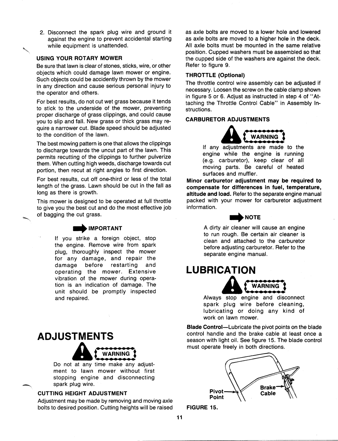 MTD 119-053R000, 119-061R000, 119-062R000, 119-063R000, 119-052R000, 119-051R000, 119-060R000, 119-050R000 manual 