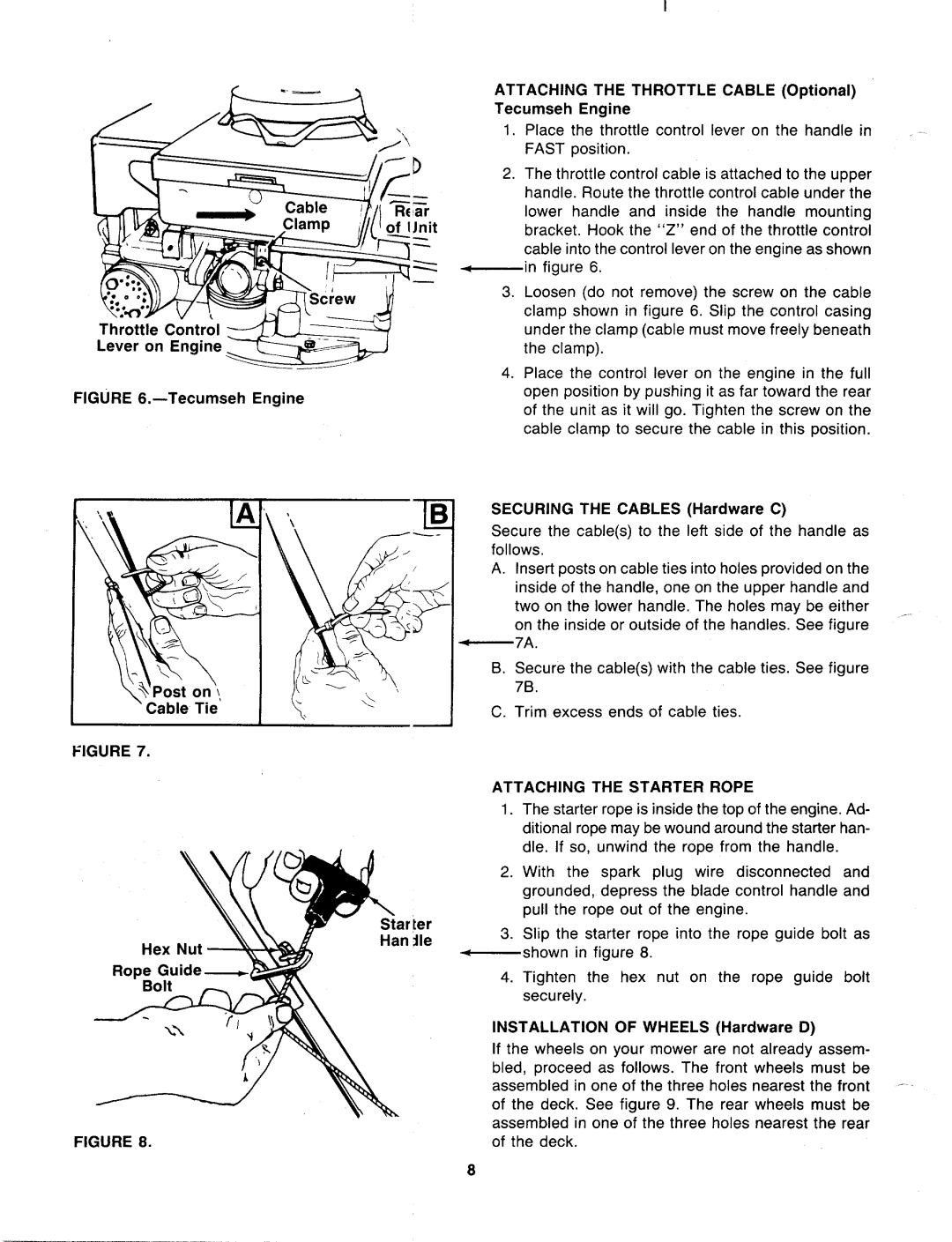 MTD 119-061R000, 119-062R000, 119-063R000, 119-053R000, 119-052R000, 119-051R000, 119-060R000, 119-050R000 manual 