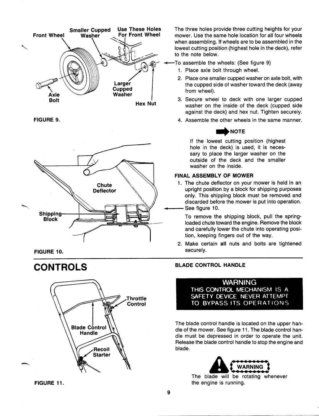 MTD 119-062R000, 119-061R000, 119-063R000, 119-053R000, 119-052R000, 119-051R000, 119-060R000, 119-050R000 manual 