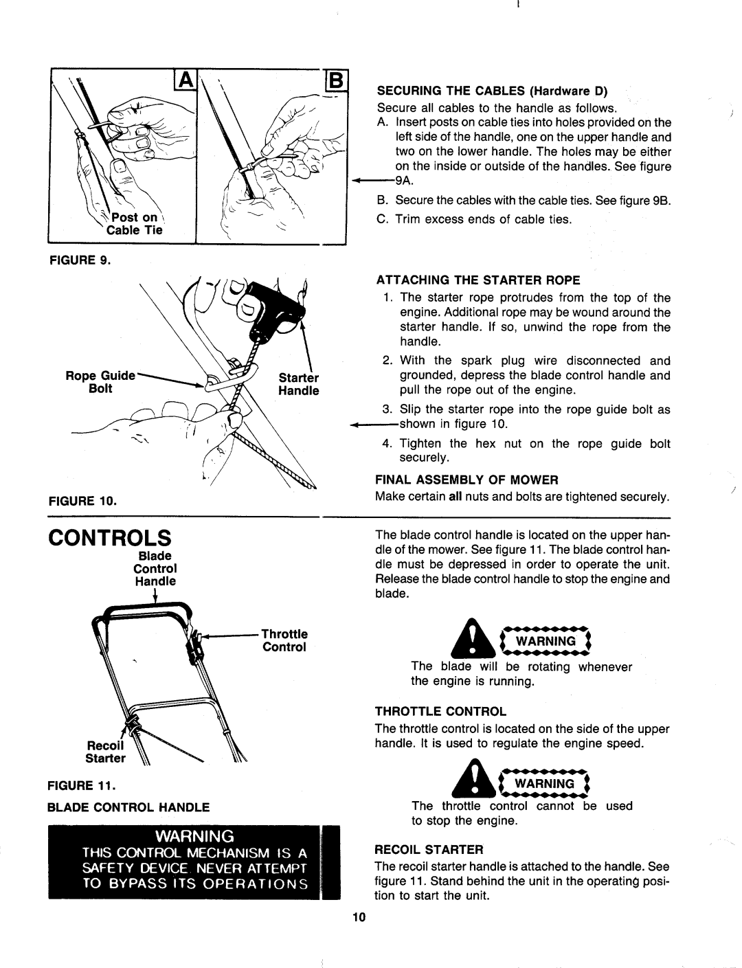 MTD 119-508R000, 119-506R000, 119-502R000 manual 