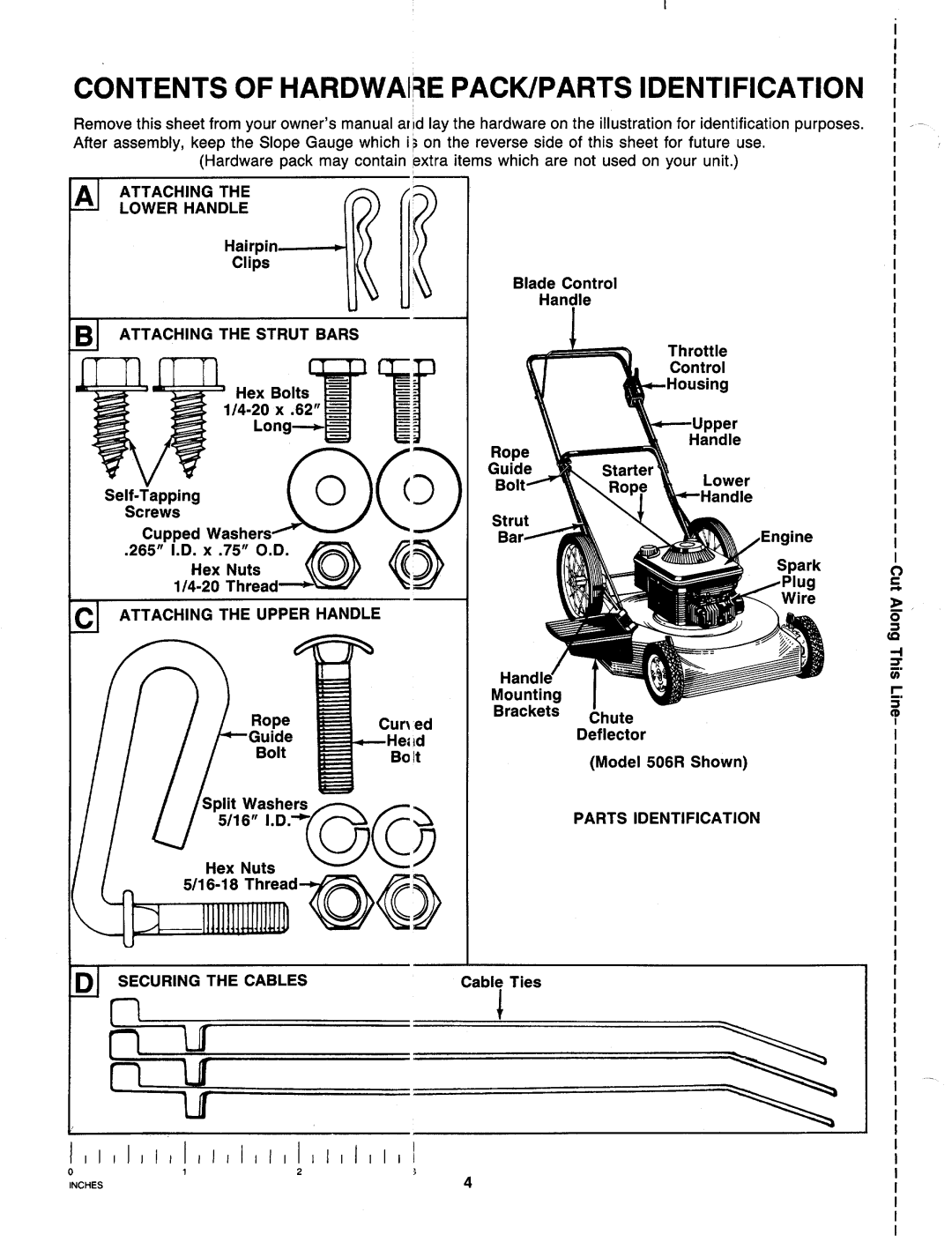 MTD 119-508R000, 119-506R000, 119-502R000 manual 