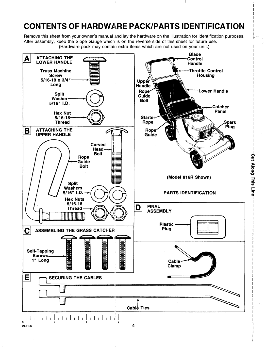 MTD 119-817R401, 119-818R401, 119-816R401 manual 