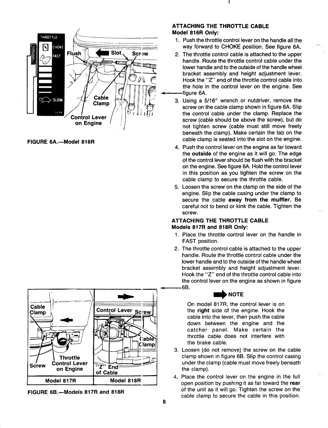 MTD 119-816R401, 119-818R401, 119-817R401 manual 